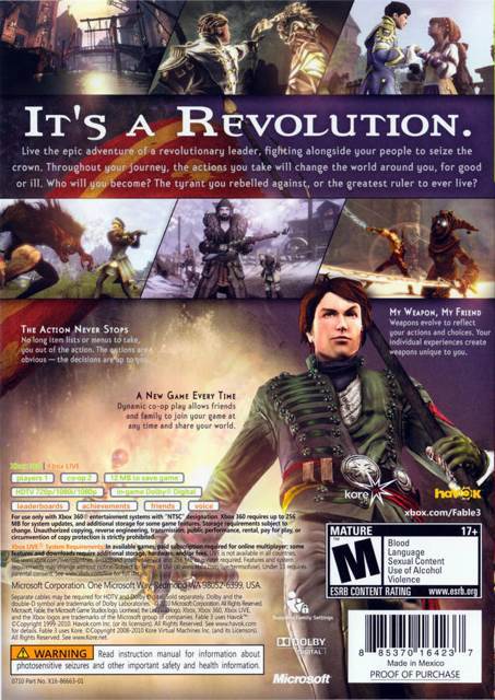 Fable III: Limited Collector’s Edition - Microsoft Xbox 360 (Microsoft - 2) video game collectible [Barcode 885370227086] - Main Image 2