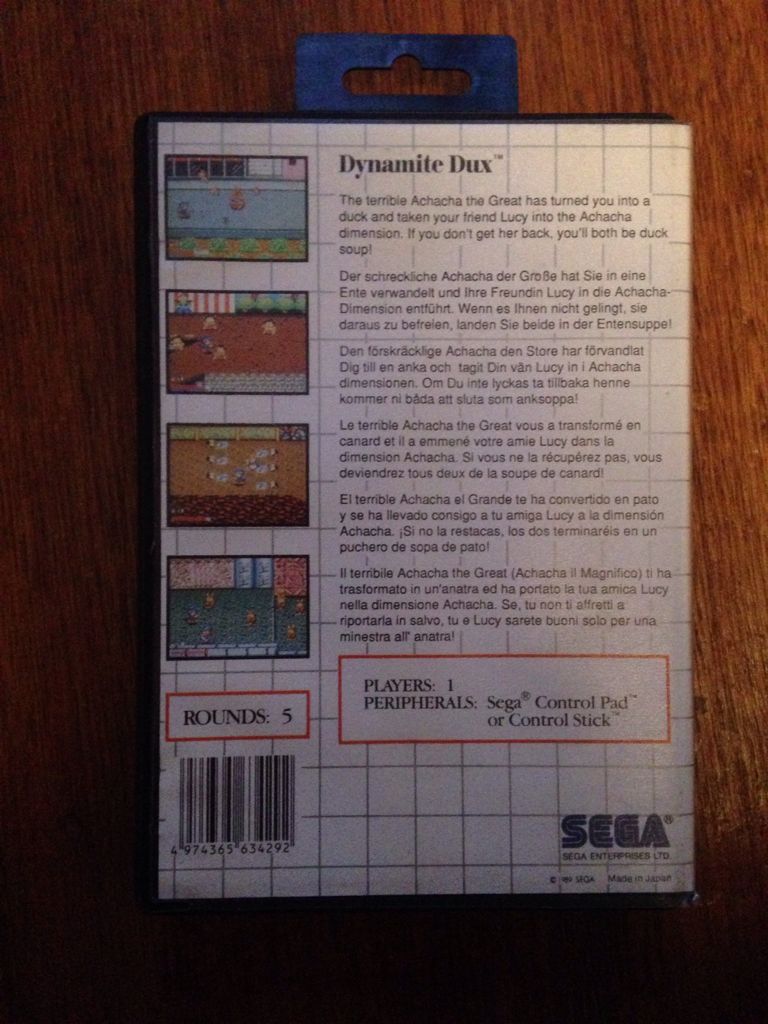 Dynamite Dux - Sega Master System video game collectible - Main Image 2
