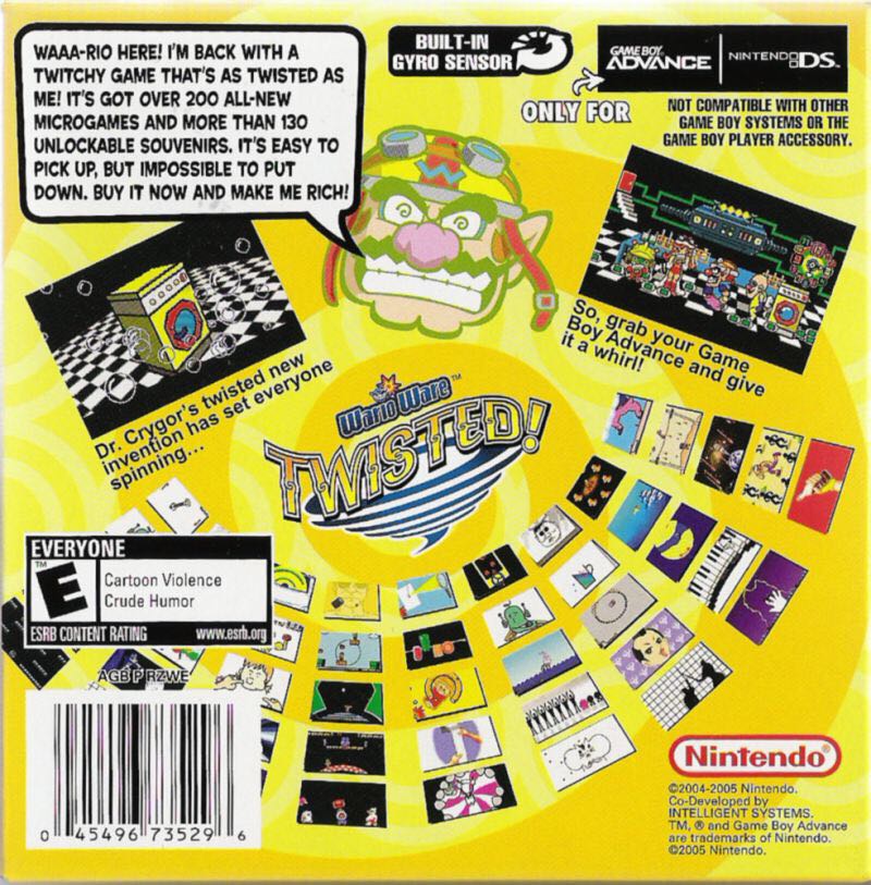 WarioWare: Twisted! - Nintendo Game Boy Advance (GBA) video game collectible - Main Image 2