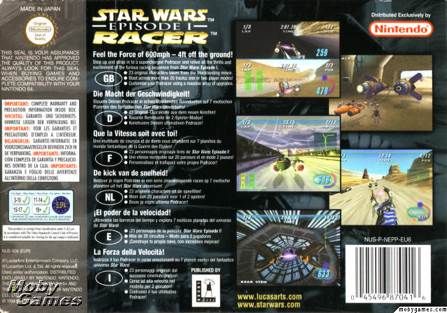 Star Wars: Episode I - Racer - Nintendo 64 (N64) (Nintendo - 2) video game collectible [Barcode 045496870416] - Main Image 2