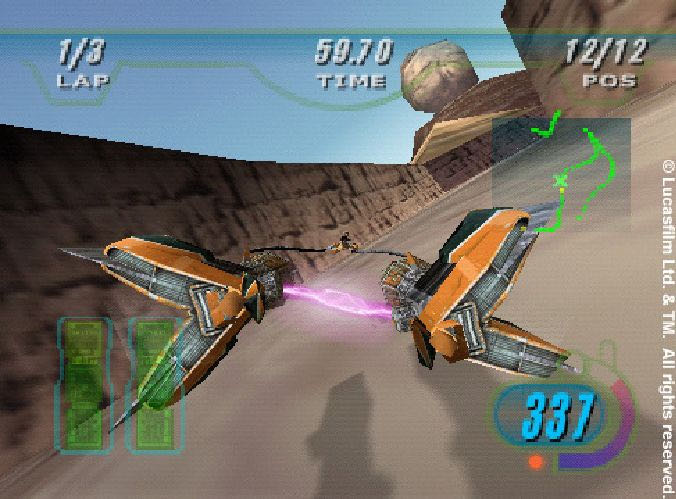 Star Wars: Episode I - Racer - Nintendo 64 (N64) (Nintendo - 2) video game collectible [Barcode 045496870416] - Main Image 3