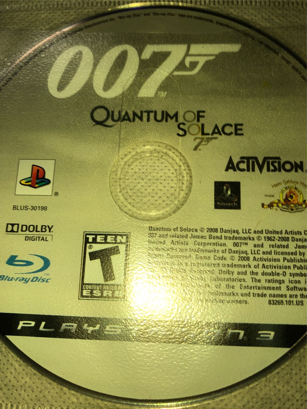 007: Quantum of Solace - Sony PlayStation 3 (PS3) (Activision - 1-2) video game collectible - Main Image 4