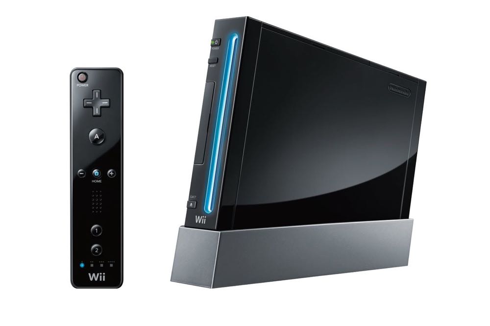 Wii (Black) - Nintendo Wii video game collectible - Main Image 2