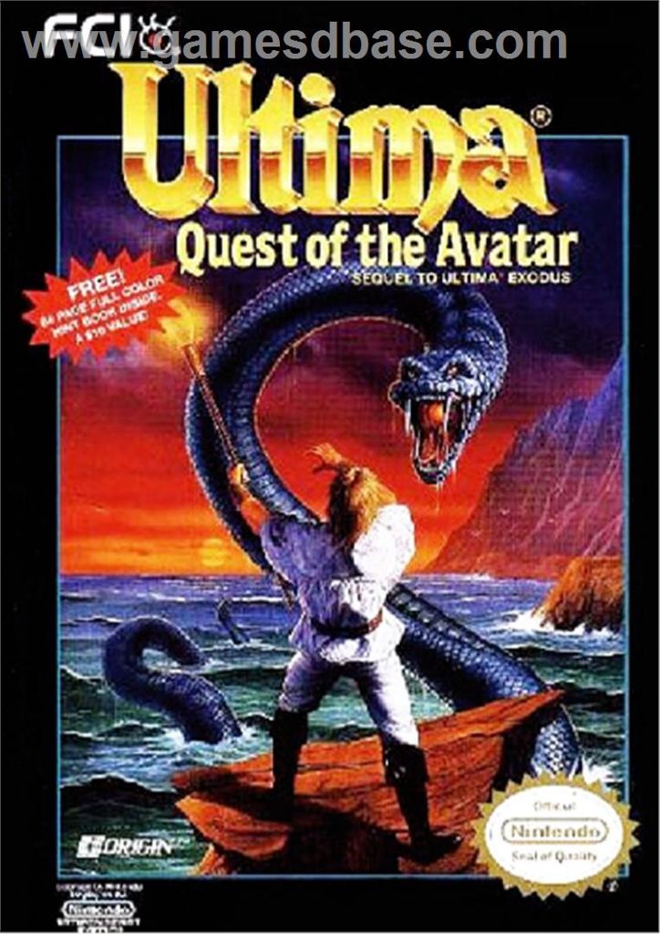 Ultima IV: Quest of the Avatar - Nintendo Entertainment System (NES) video game collectible - Main Image 1