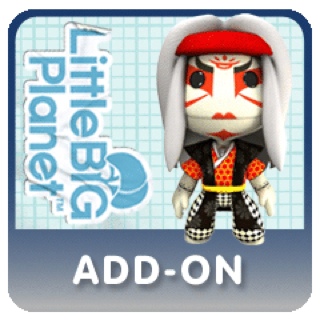 Little Big Planet DLC - Kabuki Actor Costume - Sony PlayStation Network (PSN) (Media Molecule) video game collectible - Main Image 1
