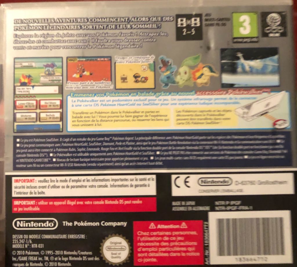 Pokemon Version Argent - Nintendo DS video game collectible [Barcode 12227877] - Main Image 2