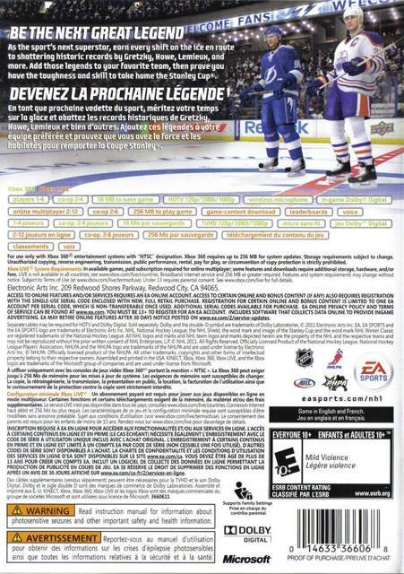 NHL 12 - Microsoft Xbox 360 (EA - 4) video game collectible [Barcode 5030930103880] - Main Image 2