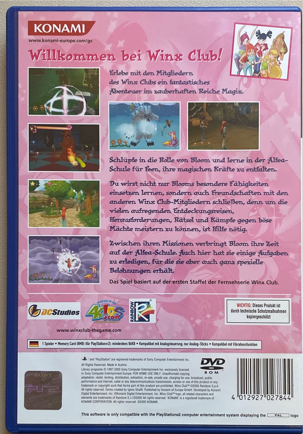 Winx Club - Sony PlayStation 2 (PS2) video game collectible [Barcode 4012927027844] - Main Image 2
