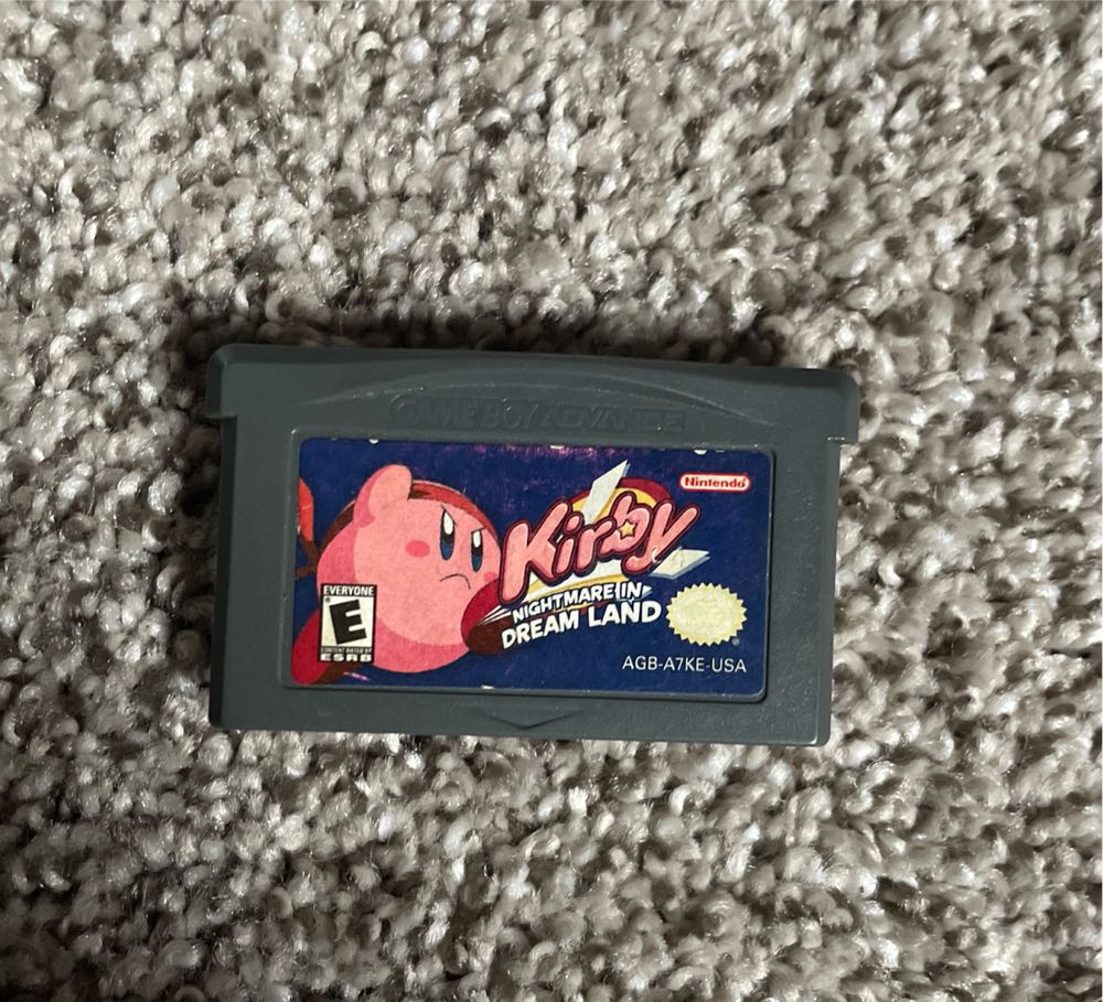 Kirby: Nightmare In Dream Land - Nintendo Game Boy Advance (GBA) (Nintendo - 1) video game collectible - Main Image 2
