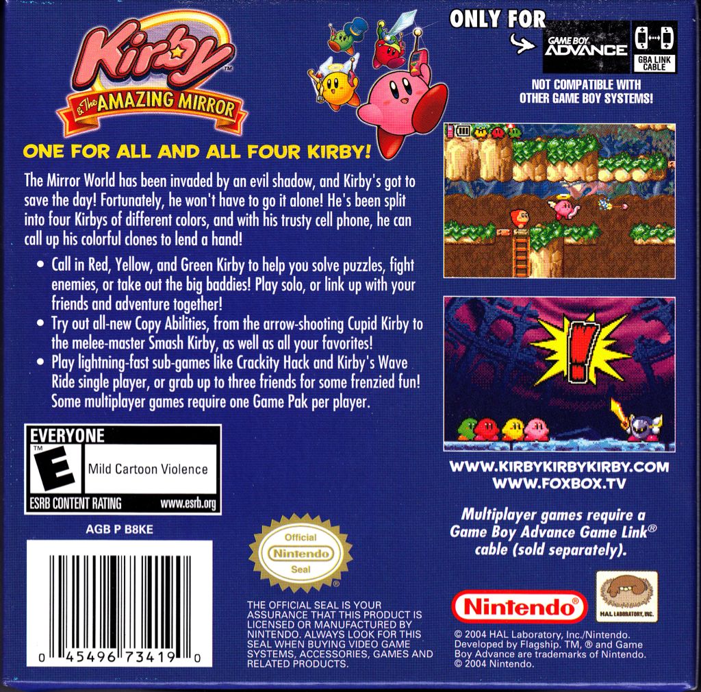 Kirby & The Amazing Mirror - Nintendo 3DS Virtual Console (Nintendo) video game collectible - Main Image 2