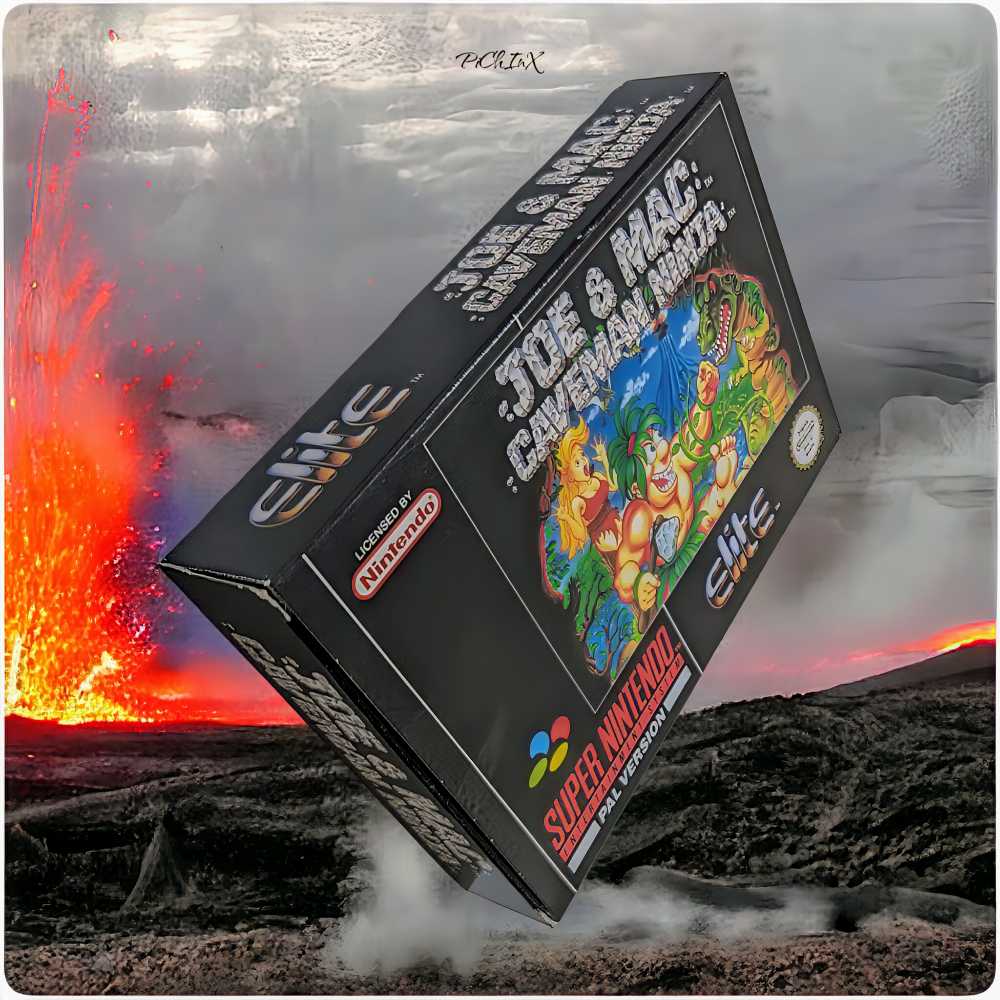 Joe & Mac Caveman Ninja - Nintendo Super Nintendo Entertainment System (SNES) video game collectible - Main Image 3