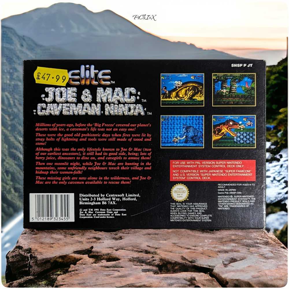 Joe & Mac Caveman Ninja - Nintendo Super Nintendo Entertainment System (SNES) video game collectible - Main Image 4