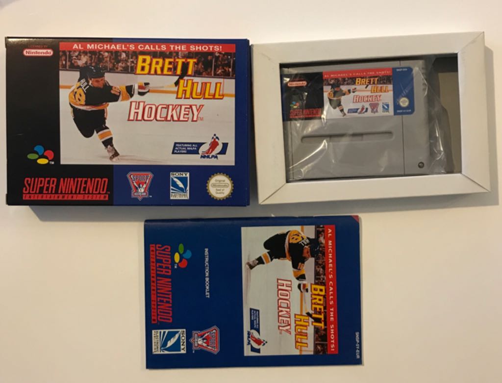 Brett Hull Hockey - Nintendo Super Nintendo Entertainment System (SNES) video game collectible - Main Image 1