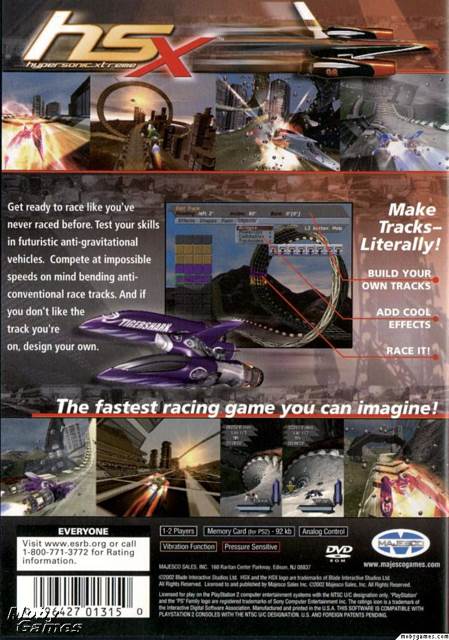 Hyper Sonic Extreme - Sony PlayStation 2 (PS2) (Majesco Entertainment - 2) video game collectible [Barcode 096427013150] - Main Image 2