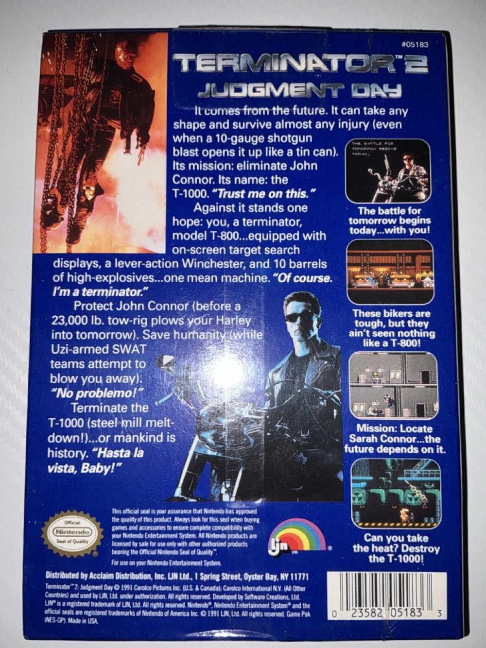 T2 Terminator 2 Judgment Day - Nintendo Entertainment System (NES) video game collectible - Main Image 2