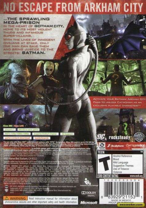Batman Arkham City (Collector’s Edition) - Sony PlayStation 3 (PS3) (WB Games - 1) video game collectible [Barcode 5051892072816] - Main Image 2