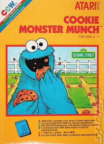 Cookie Monster Munch - Atari 2600 video game collectible - Main Image 1