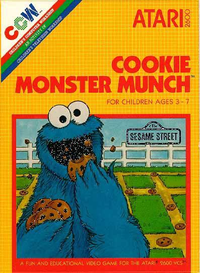 cookie monster munch - Atari 2600 video game collectible - Main Image 1