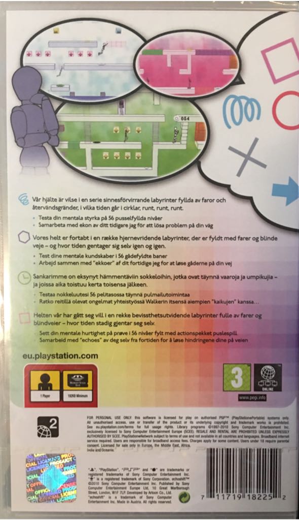 Echoshift - Sony PlayStation Portable (PSP) video game collectible [Barcode 711719182252] - Main Image 2