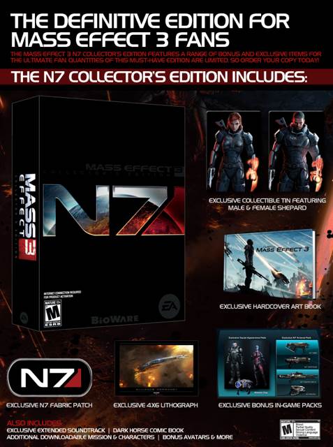 Mass Effect 3 - N7 Collector’s Edition (Sealed) - Microsoft Xbox 360 (Electronic Arts/EA Games - 1) video game collectible [Barcode 5030930105075] - Main Image 2