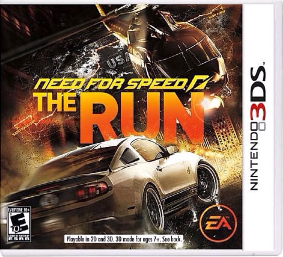 Need For Speed: The Run - Nintendo 3DS ((EA) Electronic Arts - 1) video game collectible [Barcode 5030946104468] - Main Image 1
