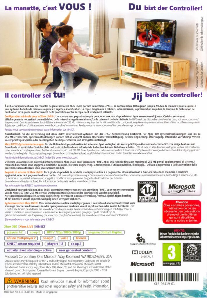 Kinect Adventures ! - Microsoft Xbox 360 video game collectible - Main Image 2