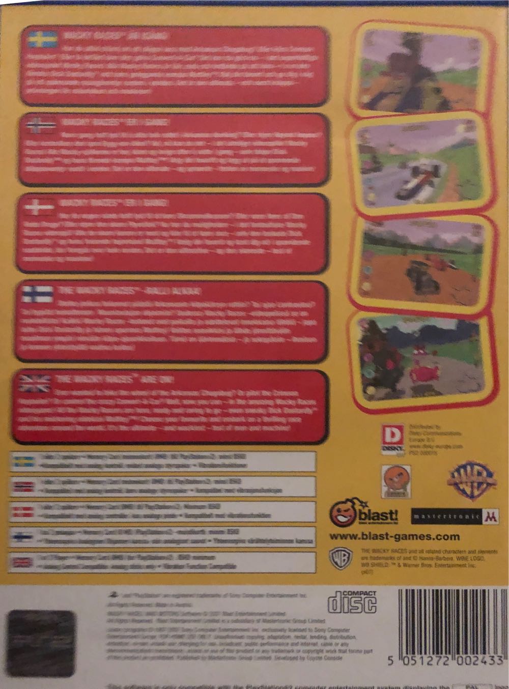 Wacky Races Mad Motors - Sony PlayStation 2 (PS2) video game collectible [Barcode 5051272002433] - Main Image 2