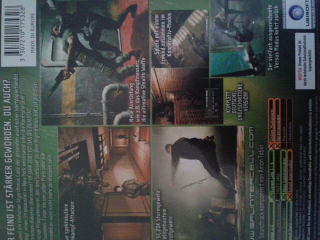 Splinter Cell Chaos Theory - Microsoft Xbox (Ubisoft - 2) video game collectible [Barcode 3307210175328] - Main Image 2