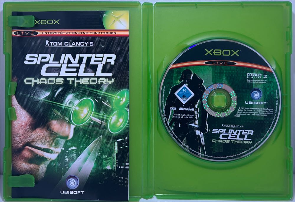 Splinter Cell Chaos Theory - Microsoft Xbox (Ubisoft - 2) video game collectible [Barcode 3307210175328] - Main Image 3