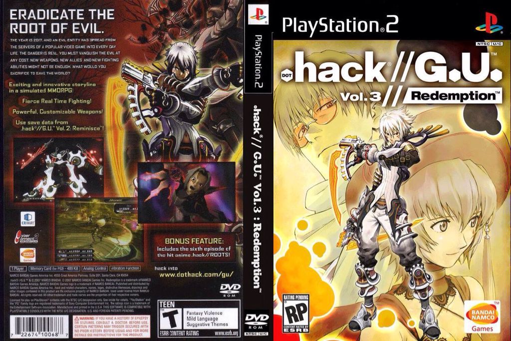 .hack//G.U. Vol. 3//Redemption - Sony PlayStation 2 (PS2) (Bandai Namco Entertainment) video game collectible - Main Image 2