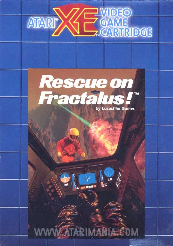 Rescue On Fractalus - Atari 2600 video game collectible - Main Image 1