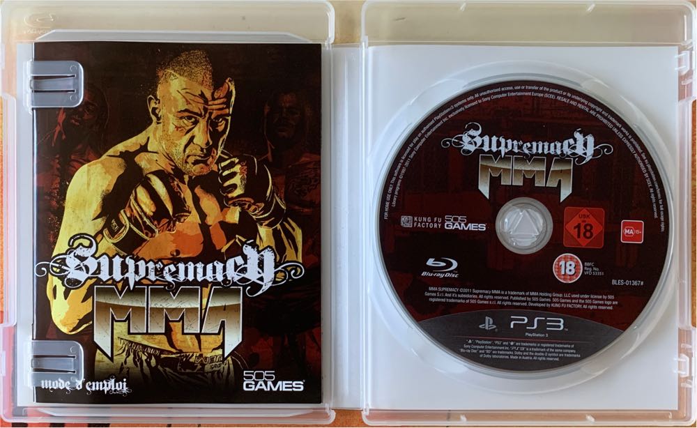 Supremacy MMA PS3 - Sony PlayStation 3 (PS3) video game collectible [Barcode 8023171025988] - Main Image 3