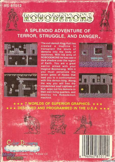 Robodemons - Nintendo Entertainment System (NES) video game collectible - Main Image 2