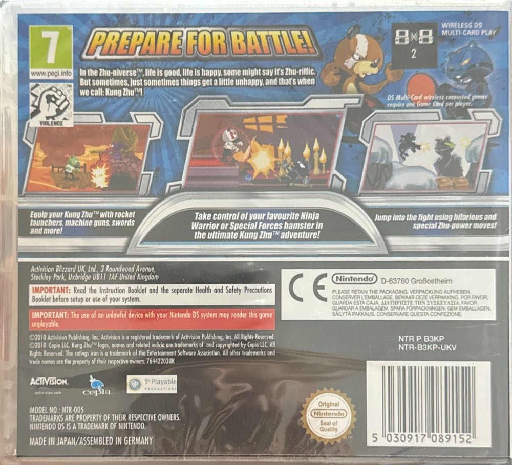 Kung Zhu - Nintendo DS video game collectible [Barcode 5030917089152] - Main Image 2