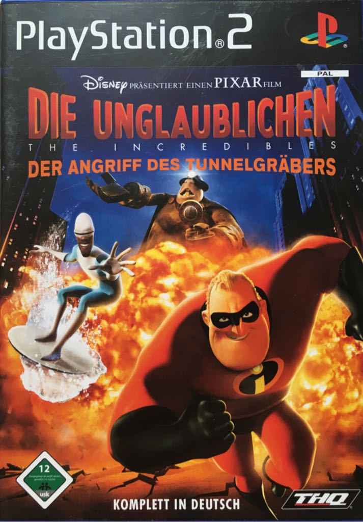 DIE UNGLAUBLICHEN - DER ANGRIFF DES TUNNELGRÄBERS - Sony PlayStation 2 (PS2) video game collectible - Main Image 1
