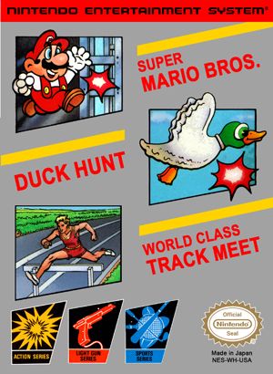 Super Mario Bros. / Duck Hunt / World Class Track Meet - Nintendo Entertainment System (NES) video game collectible - Main Image 1