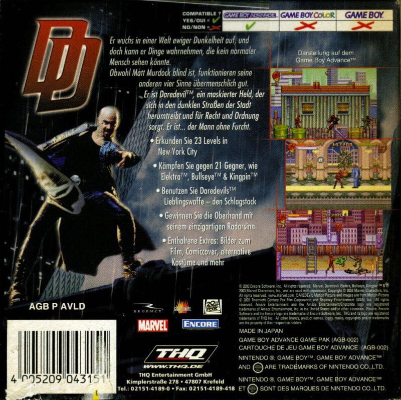 Daredevil - Sony PlayStation Portable (PSP) video game collectible [Barcode 9321337048925] - Main Image 2