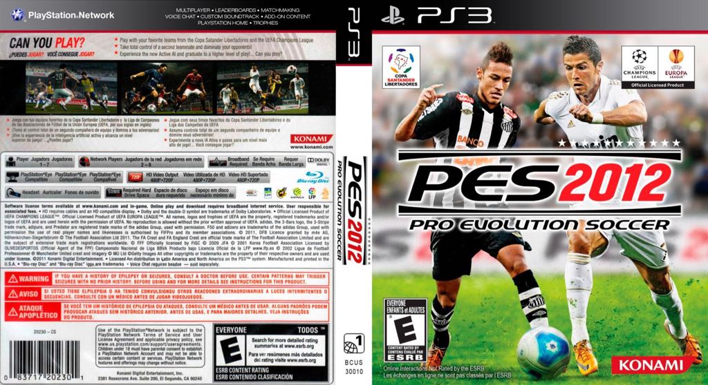 Pro Evolution Soccer 2012 - Sony PlayStation 3 (PS3) (Konami - 4) video game collectible [Barcode 4012927053379] - Main Image 2