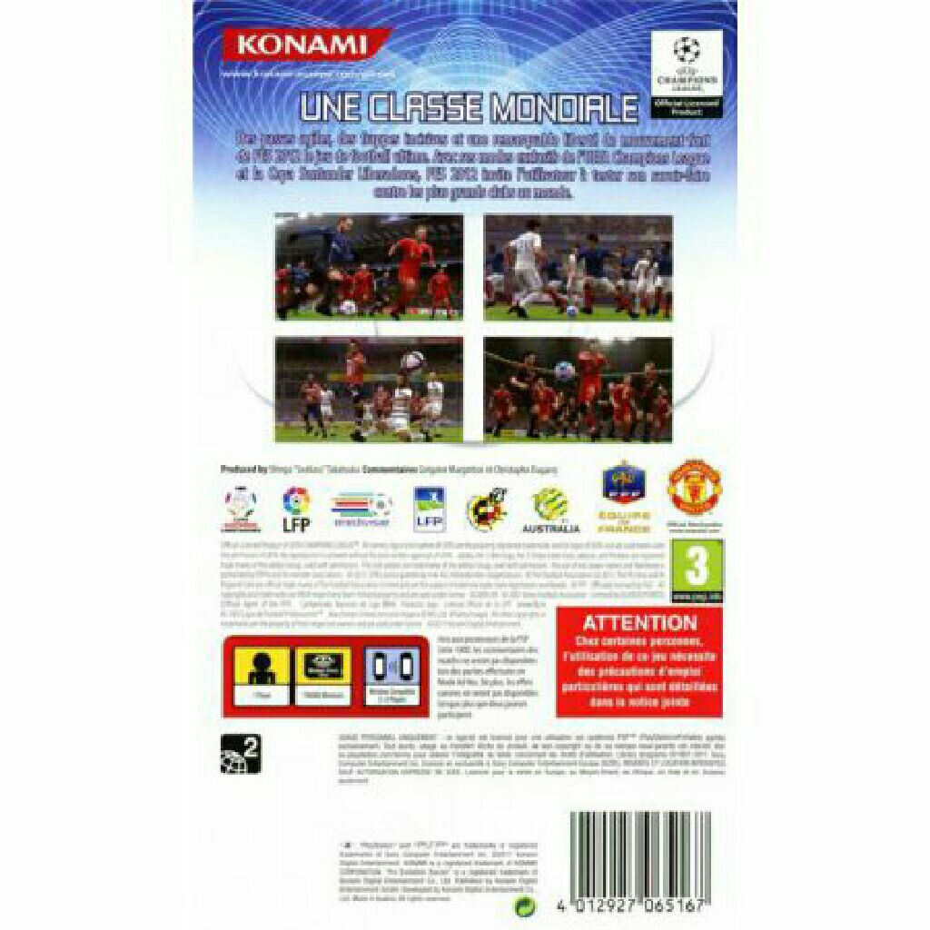 Pro Evolution Soccer 2012 - Sony PlayStation Portable (PSP) video game collectible [Barcode 4012927065150] - Main Image 2