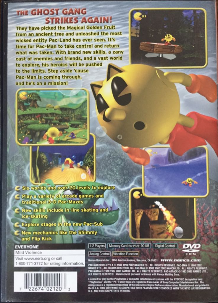 Pacman World 2 - Sony PlayStation 2 (PS2) (Namco - 1-2) video game collectible - Main Image 2