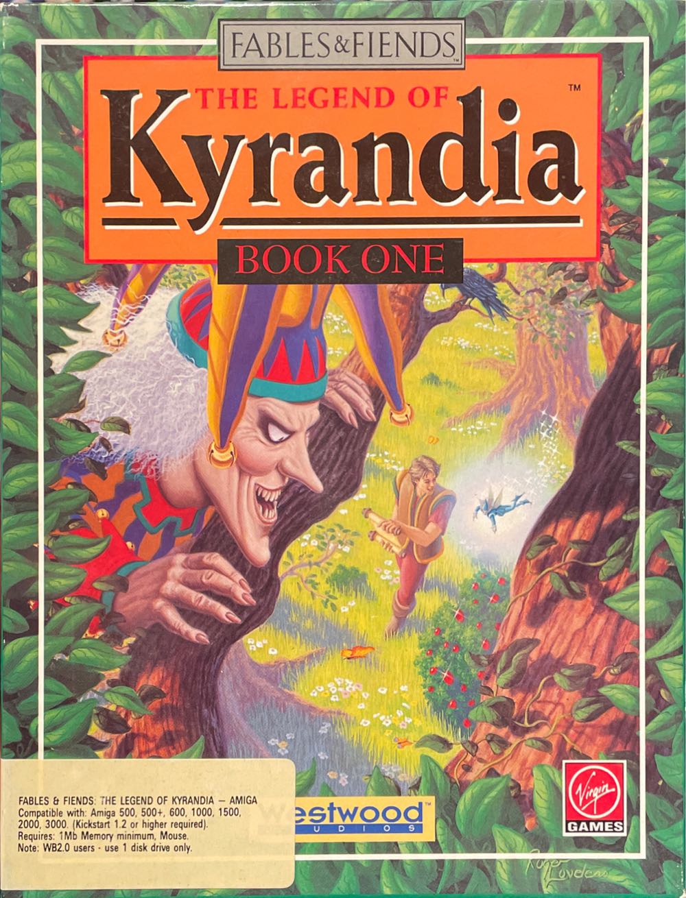 The Legend of Kyrandia - Commodore Amiga (Virgin Interactive Entertainment) video game collectible [Barcode 5013715077774] - Main Image 2