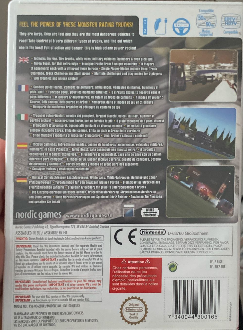 Truck Racer - Nintendo Wii (Nordic Games - 2) video game collectible [Barcode 7340044300166] - Main Image 2