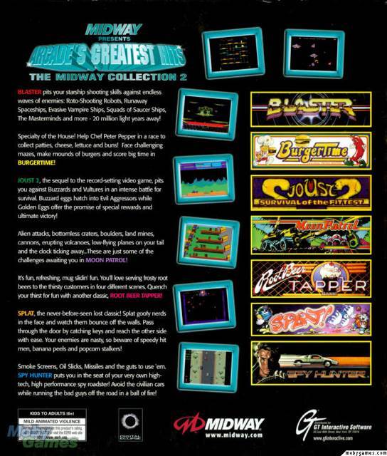 Arcade’s Greatest Hits: The Midway Collection 2 - Sony PlayStation (Midway - 1) video game collectible [Barcode 031719269709] - Main Image 2
