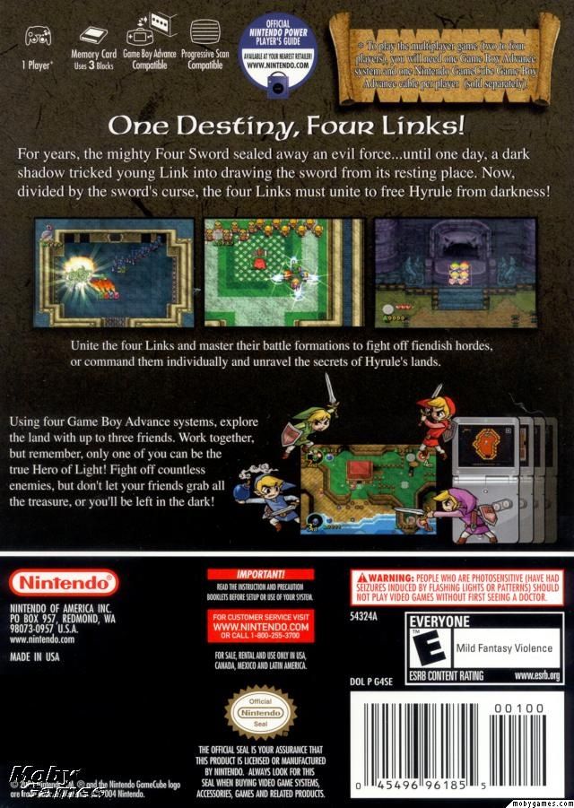 The Legend of Zelda: Four Swords - Nintendo GameCube (Nindendo - 4) video game collectible - Main Image 2