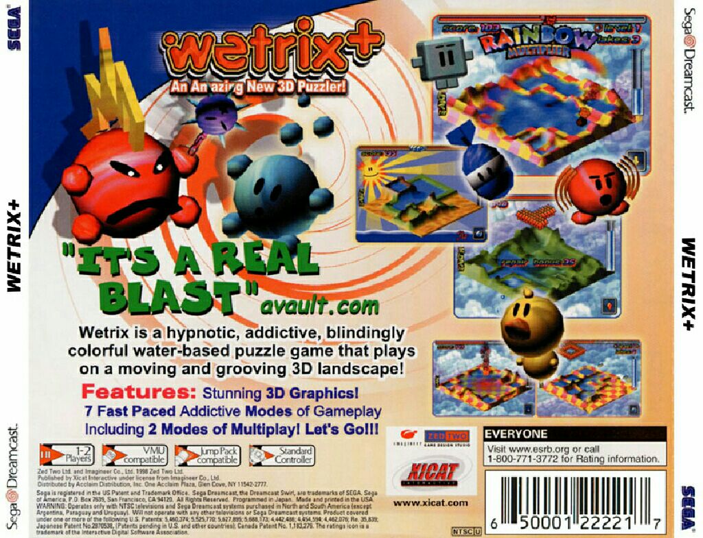 Wetrix+ - Sega Dreamcast (Take 2 Interactive - 2) video game collectible [Barcode 5026555220033] - Main Image 2