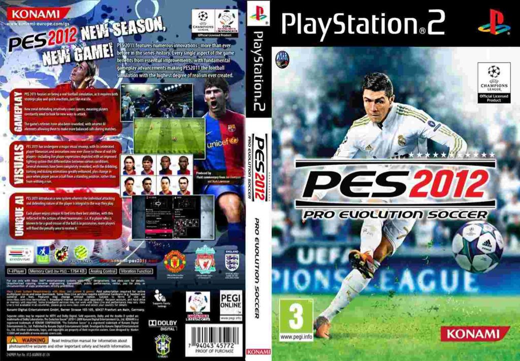 PES 2012: Pro Evolution Soccer - Sony PlayStation 2 (PS2) video game collectible - Main Image 2