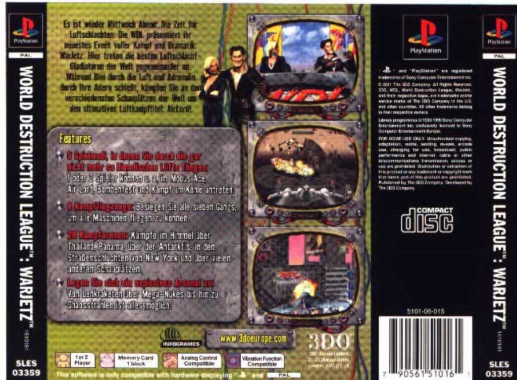 WarJetz - Sony PlayStation (3do Studio - 1-2) video game collectible - Main Image 2