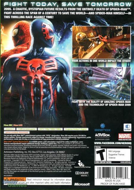 Spiderman Edge Of Time - Sony PlayStation 3 (PS3) video game collectible - Main Image 2
