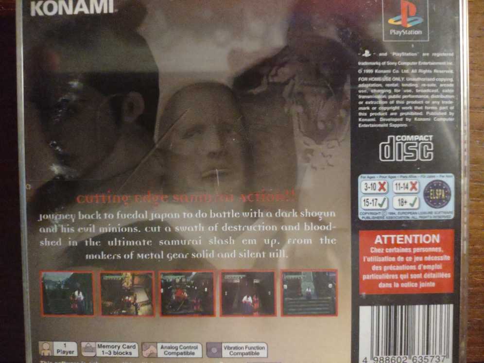 Ronin Blade - Sony PlayStation (Sony Computer Entertainment - 1) video game collectible [Barcode 4988602635737] - Main Image 4