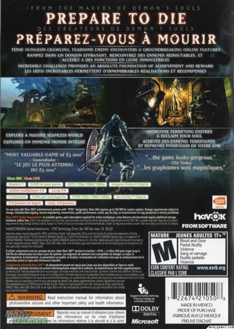 Dark Souls (Limited Edition) - Sony PlayStation 3 (PS3) (Namco Bandai - 4) video game collectible [Barcode 722674110570] - Main Image 2